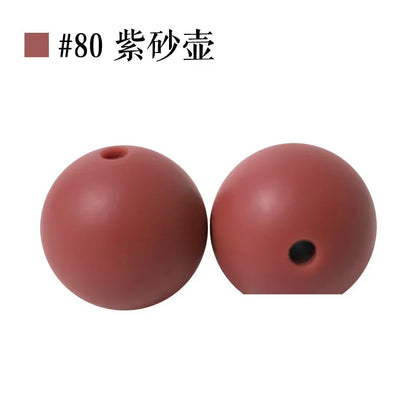 Colored Silicone Beads Round Beads 15mm Candy Color Silicone Beads