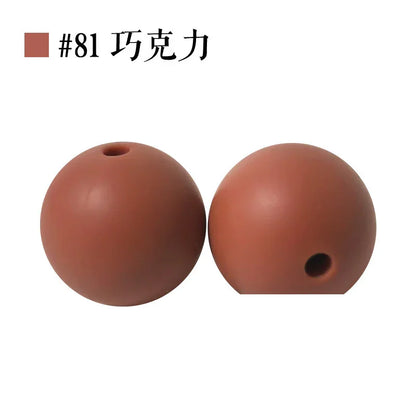 Colored Silicone Beads Round Beads 15mm Candy Color Silicone Beads