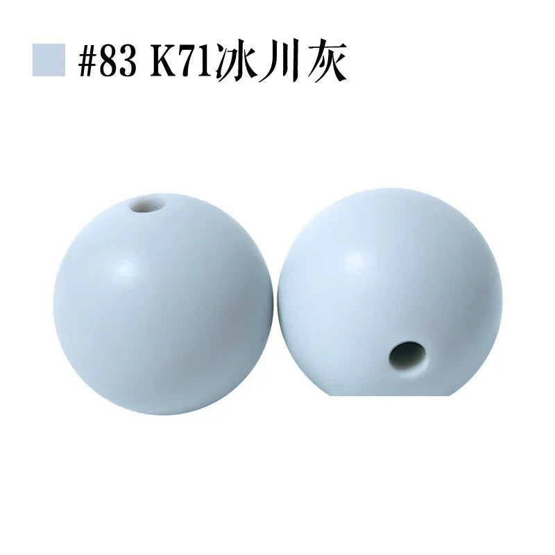Colored Silicone Beads Round Beads 15mm Candy Color Silicone Beads