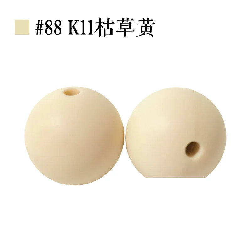 Colored Silicone Beads Round Beads 15mm Candy Color Silicone Beads