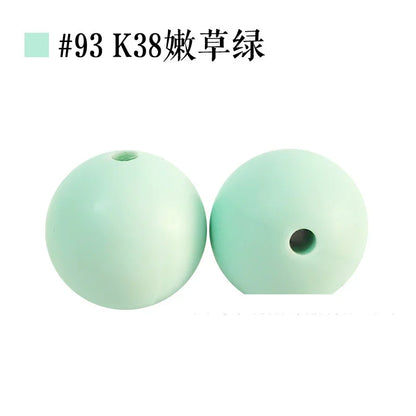 Colored Silicone Beads Round Beads 15mm Candy Color Silicone Beads