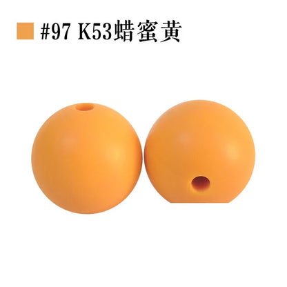 Colored Silicone Beads Round Beads 15mm Candy Color Silicone Beads