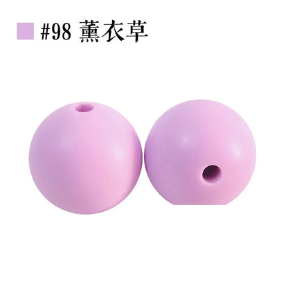Colored Silicone Beads Round Beads 15mm Candy Color Silicone Beads