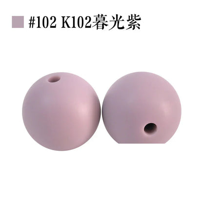 Colored Silicone Beads Round Beads 15mm Candy Color Silicone Beads