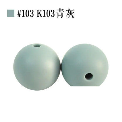 Colored Silicone Beads Round Beads 15mm Candy Color Silicone Beads