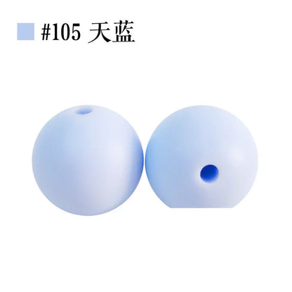 Colored Silicone Beads Round Beads 15mm Candy Color Silicone Beads