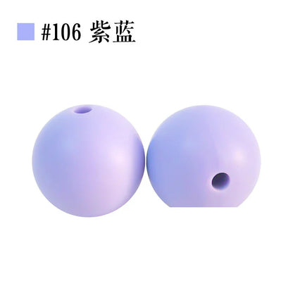 Colored Silicone Beads Round Beads 15mm Candy Color Silicone Beads