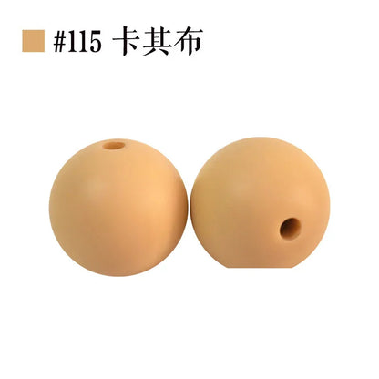 Colored Silicone Beads Round Beads 15mm Candy Color Silicone Beads