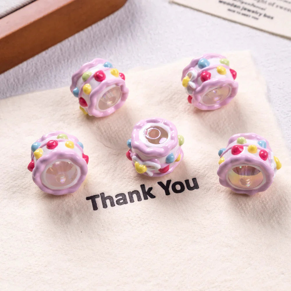 Hand-painted Beads Heavy Oil Beaded Mixed Acrylic Hand-painted Beads
