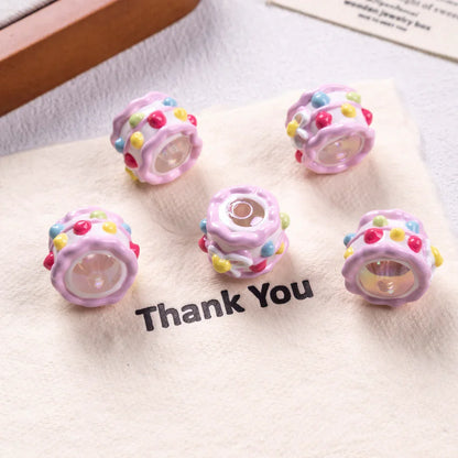 Hand-painted Beads Heavy Oil Beaded Mixed Acrylic Hand-painted Beads
