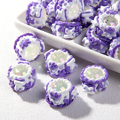 Cake Hand-painted Beads Clay Beads Mixed Beads Handmade