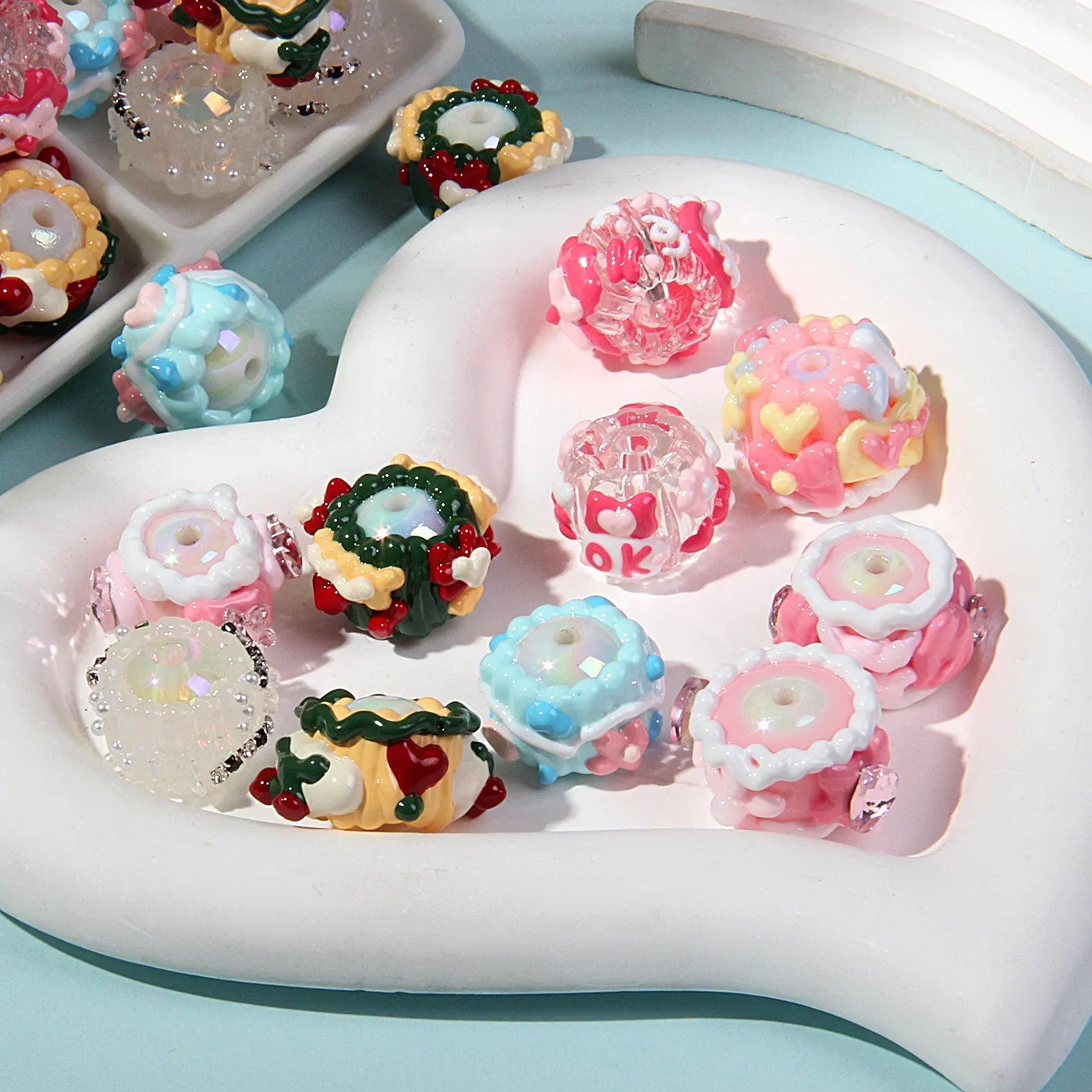 Handmade Beaded Pen Clay Beads Hand-painted Beads Beads