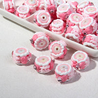 White Bead Watermelon Red Cream Bow Powder Heart Diamond