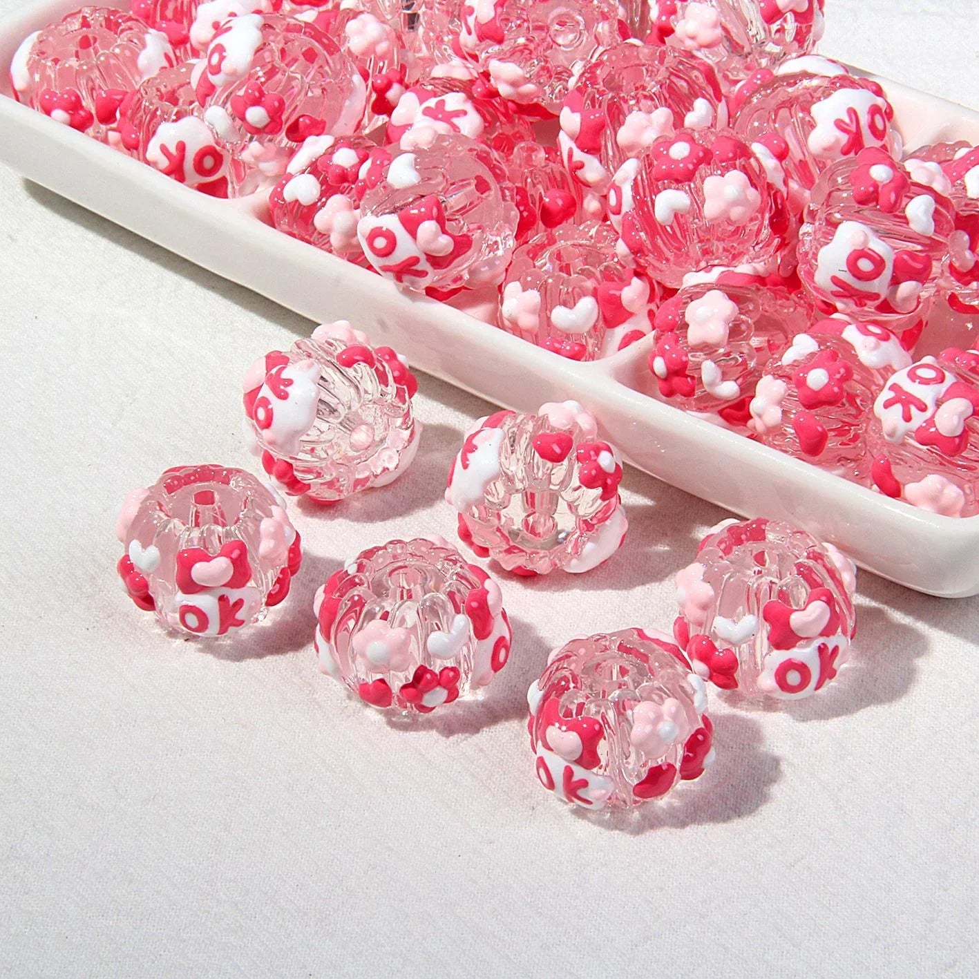 Handmade Beaded Pen Clay Beads Hand-painted Beads Beads