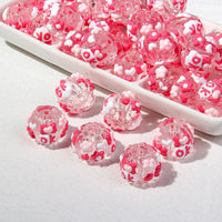 through the beads rose red cream OK