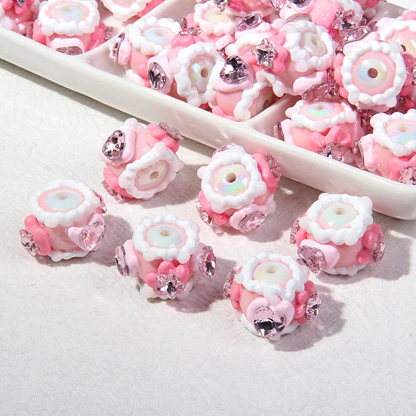 Handmade Beaded Pen Clay Beads Hand-painted Beads Beads
