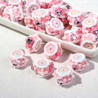 White bead powder cream powder flower love drill