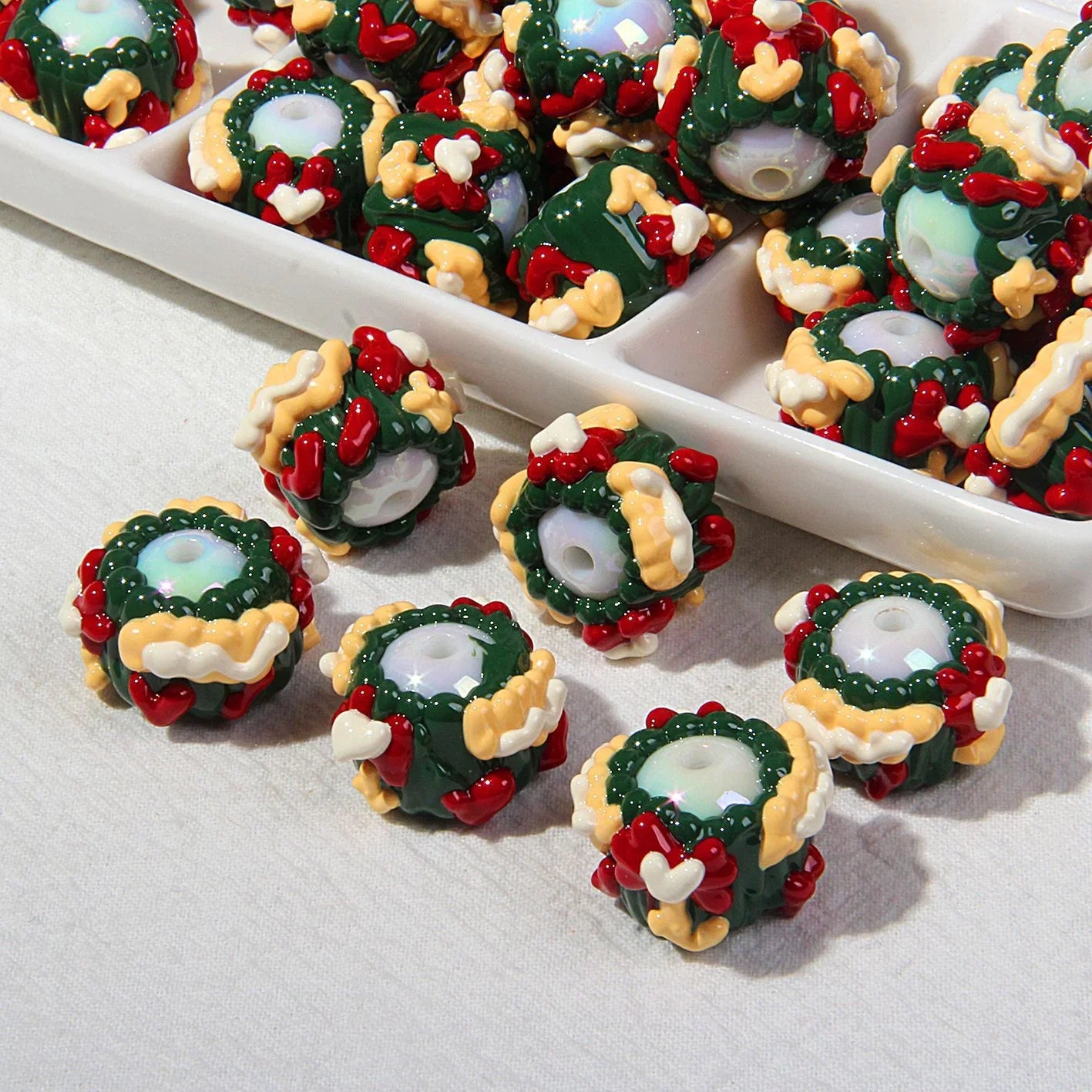 Handmade Beaded Pen Clay Beads Hand-painted Beads Beads