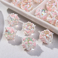 Beaded White Cream Beads