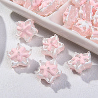 Pink white cream with five-pointed star