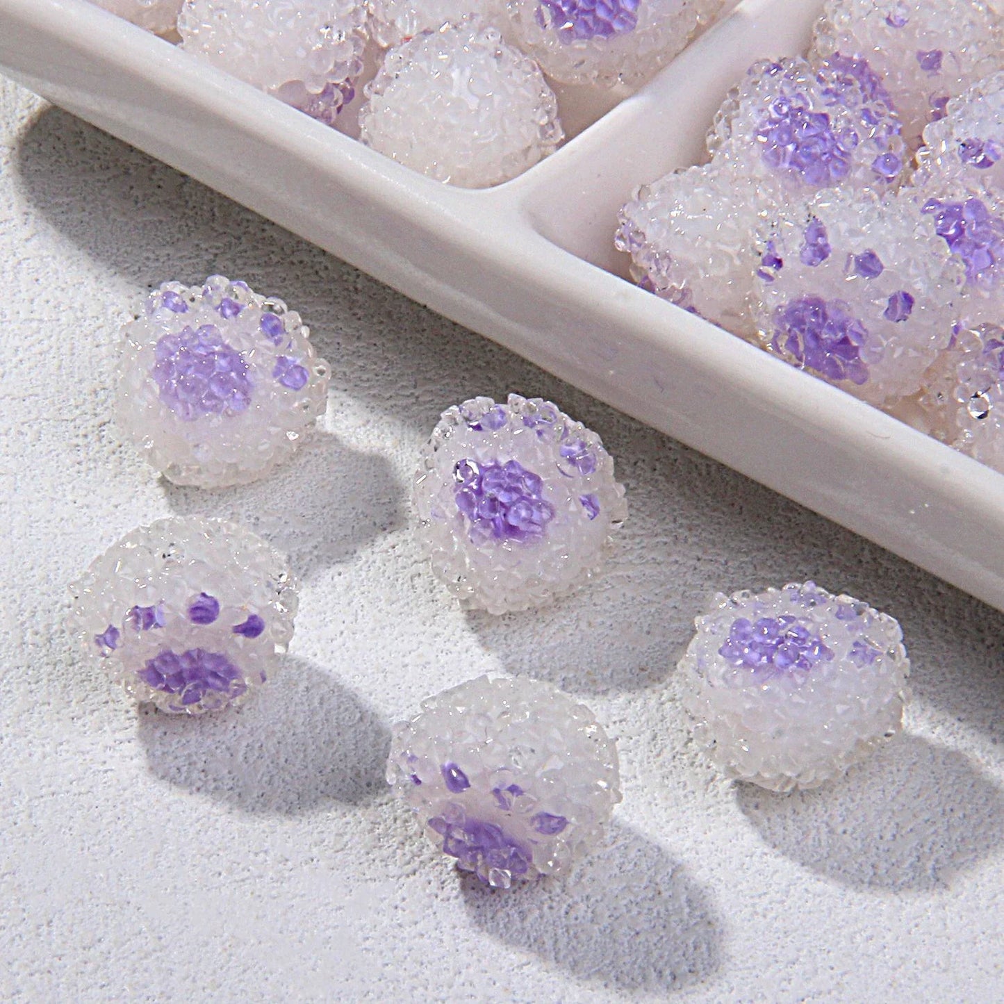Cat's Claw Clay Beads Beaded Hand-painted Beads Sticky Flowers and Diamonds