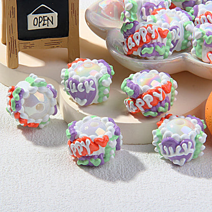 Heavy Oil Cartoon Hand-painted Beads Clay Beads Cute Pen Hand-painted Beads
