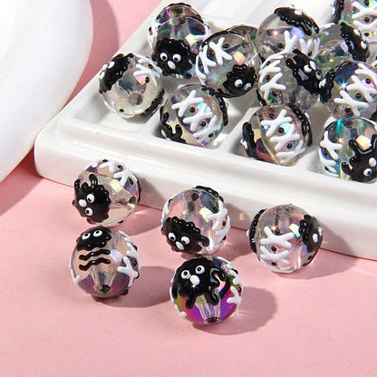 Multi-faceted Hand-painted Beaded Handmade Clay Beads Beaded Pen Accessories