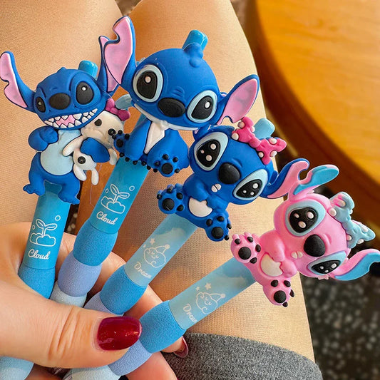 Cute Cartoon Stitc  Characters Funny Doll Black Press Ballpoint Pen