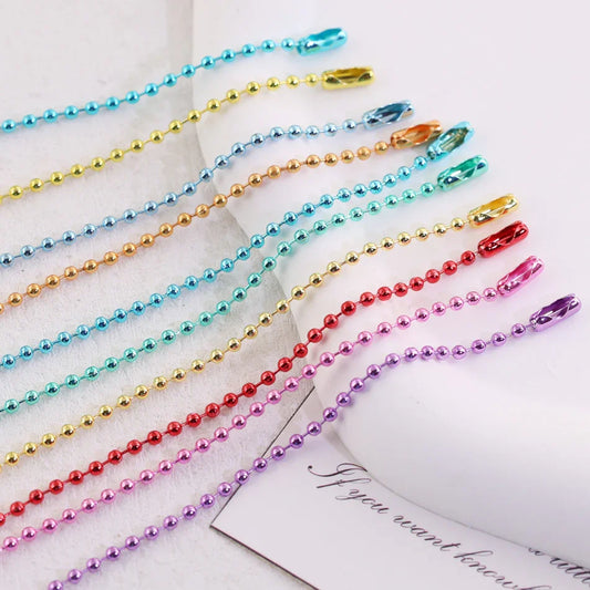Color Metal Electrophoresis Ball Chain (5 Cables - 4.7 "x 2.4cm Thick)