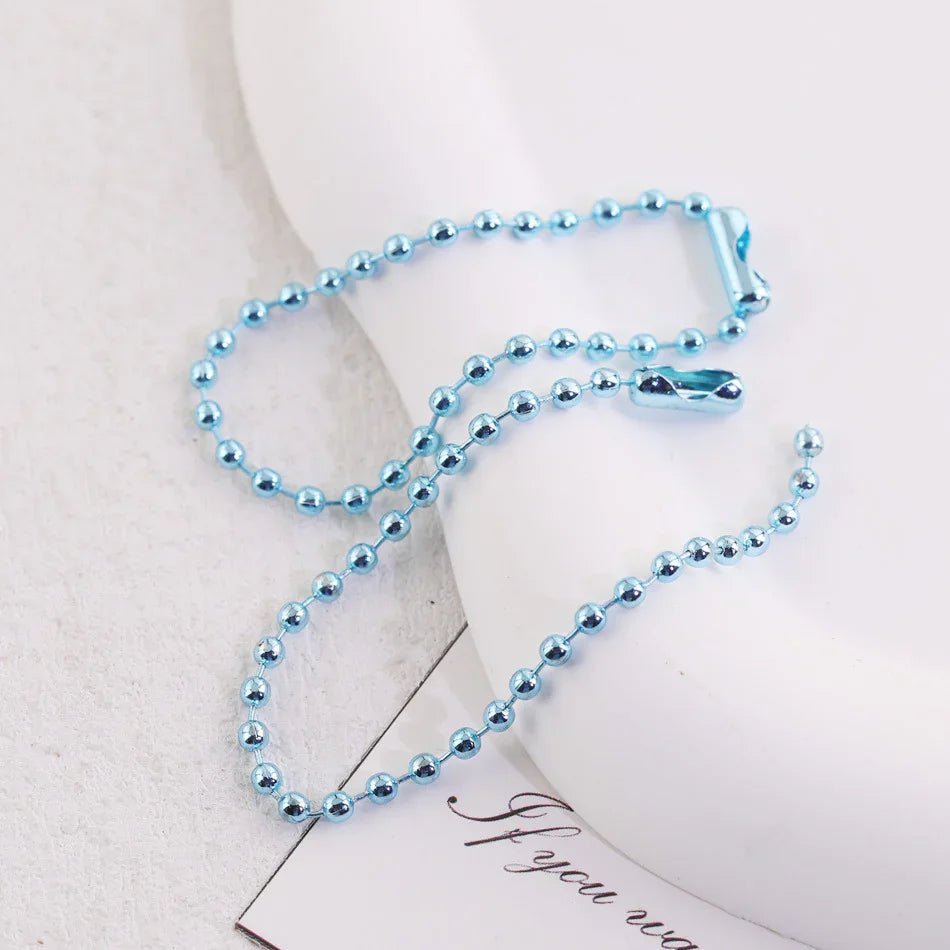 Color Metal Electrophoresis Ball Chain (5 Cables - 4.7 "x 2.4cm Thick)