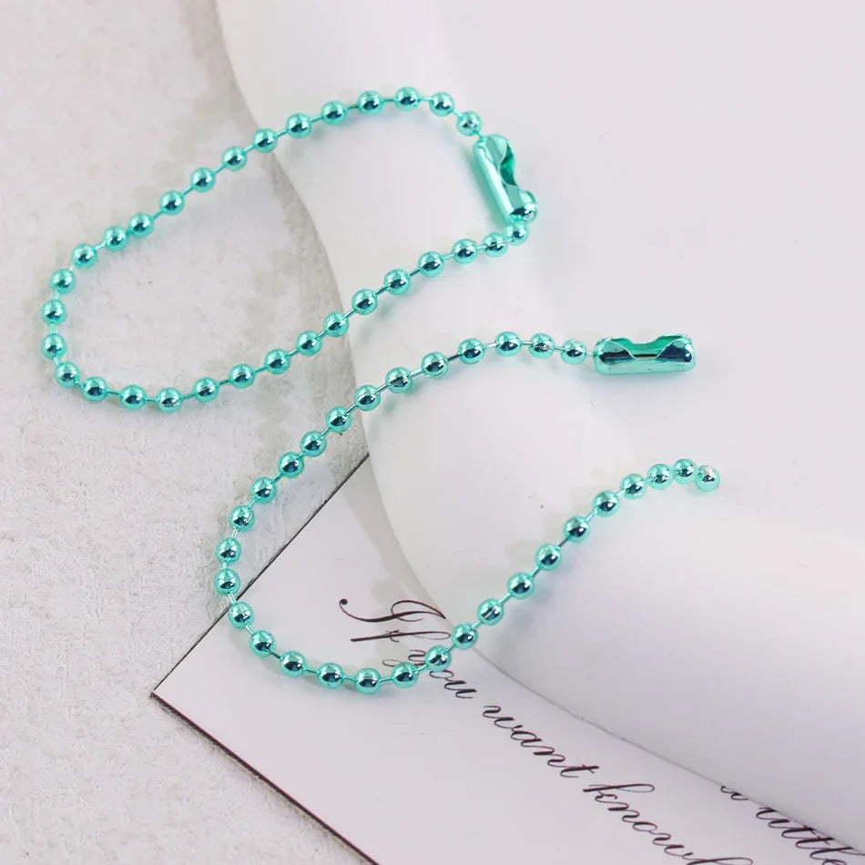 Color Metal Electrophoresis Ball Chain (5 Cables - 4.7 "x 2.4cm Thick)