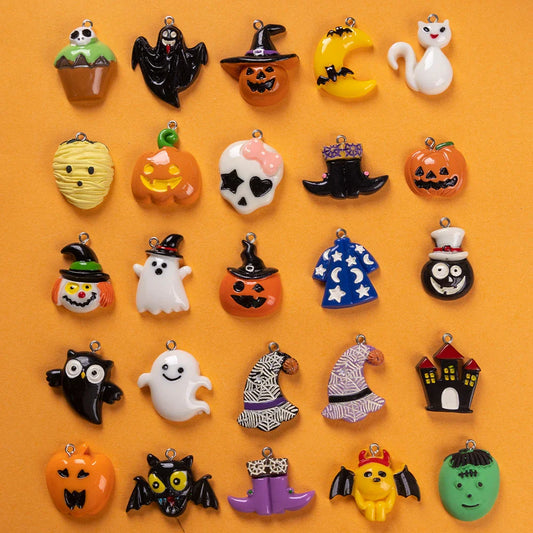 Resin Pendant Halloween Ghost Festival Pumpkin Accessories Skeleton Ghost