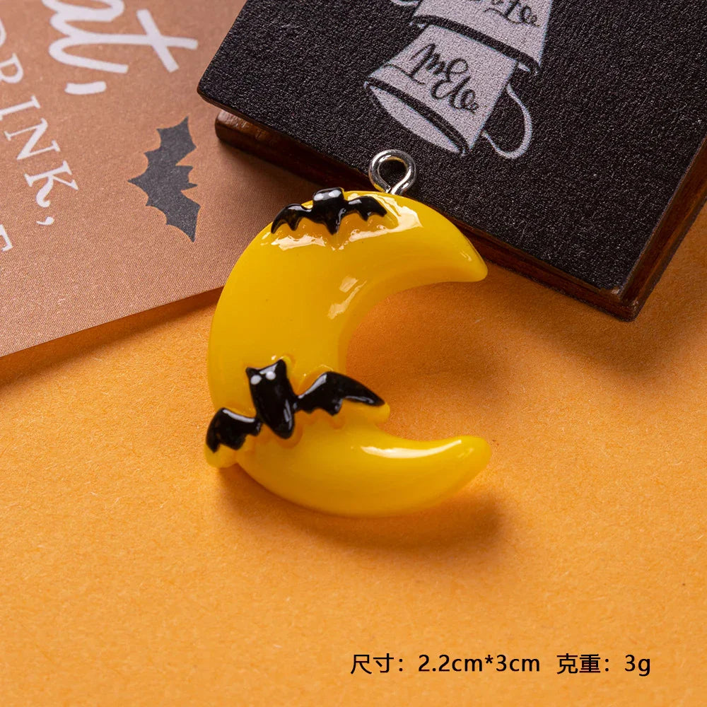 Resin Pendant Halloween Ghost Festival Pumpkin Accessories Skeleton Ghost