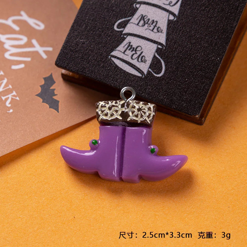Resin Pendant Halloween Ghost Festival Pumpkin Accessories Skeleton Ghost