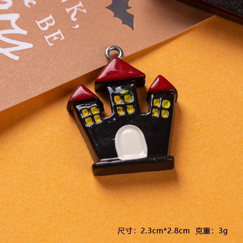 Resin Pendant Halloween Ghost Festival Pumpkin Accessories Skeleton Ghost