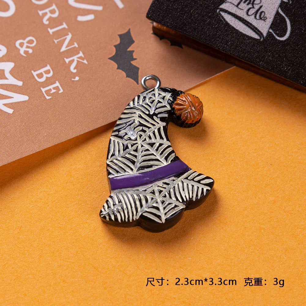 Resin Pendant Halloween Ghost Festival Pumpkin Accessories Skeleton Ghost