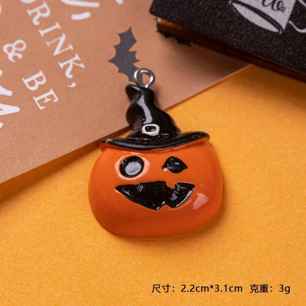 Resin Pendant Halloween Ghost Festival Pumpkin Accessories Skeleton Ghost