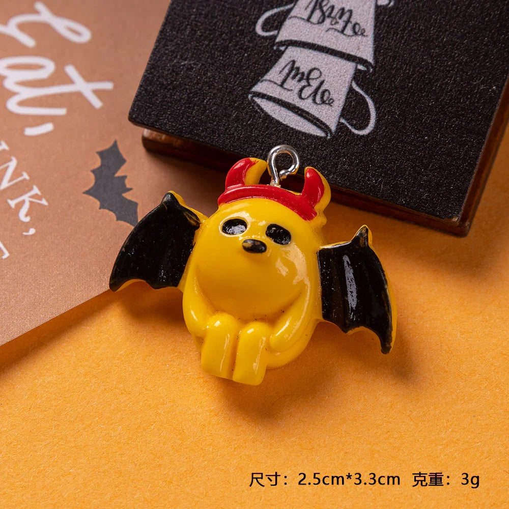 Resin Pendant Halloween Ghost Festival Pumpkin Accessories Skeleton Ghost