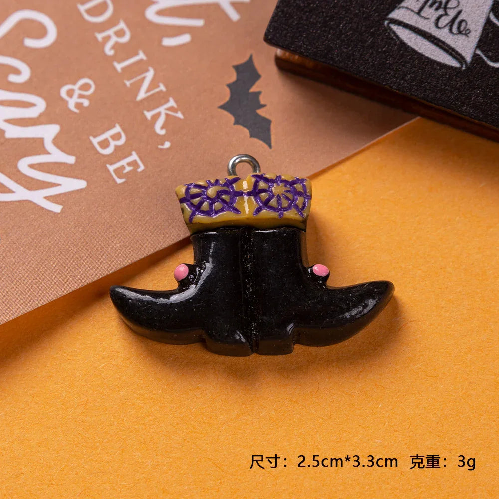 Resin Pendant Halloween Ghost Festival Pumpkin Accessories Skeleton Ghost
