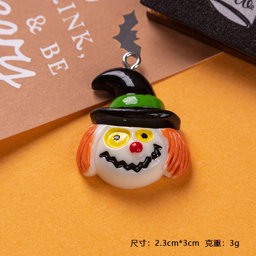 Resin Pendant Halloween Ghost Festival Pumpkin Accessories Skeleton Ghost