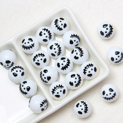 16mm   23 models   Halloween Theme Hand Painted Beaded Beads Scattered Beads Pumpkin Ghost Beads
