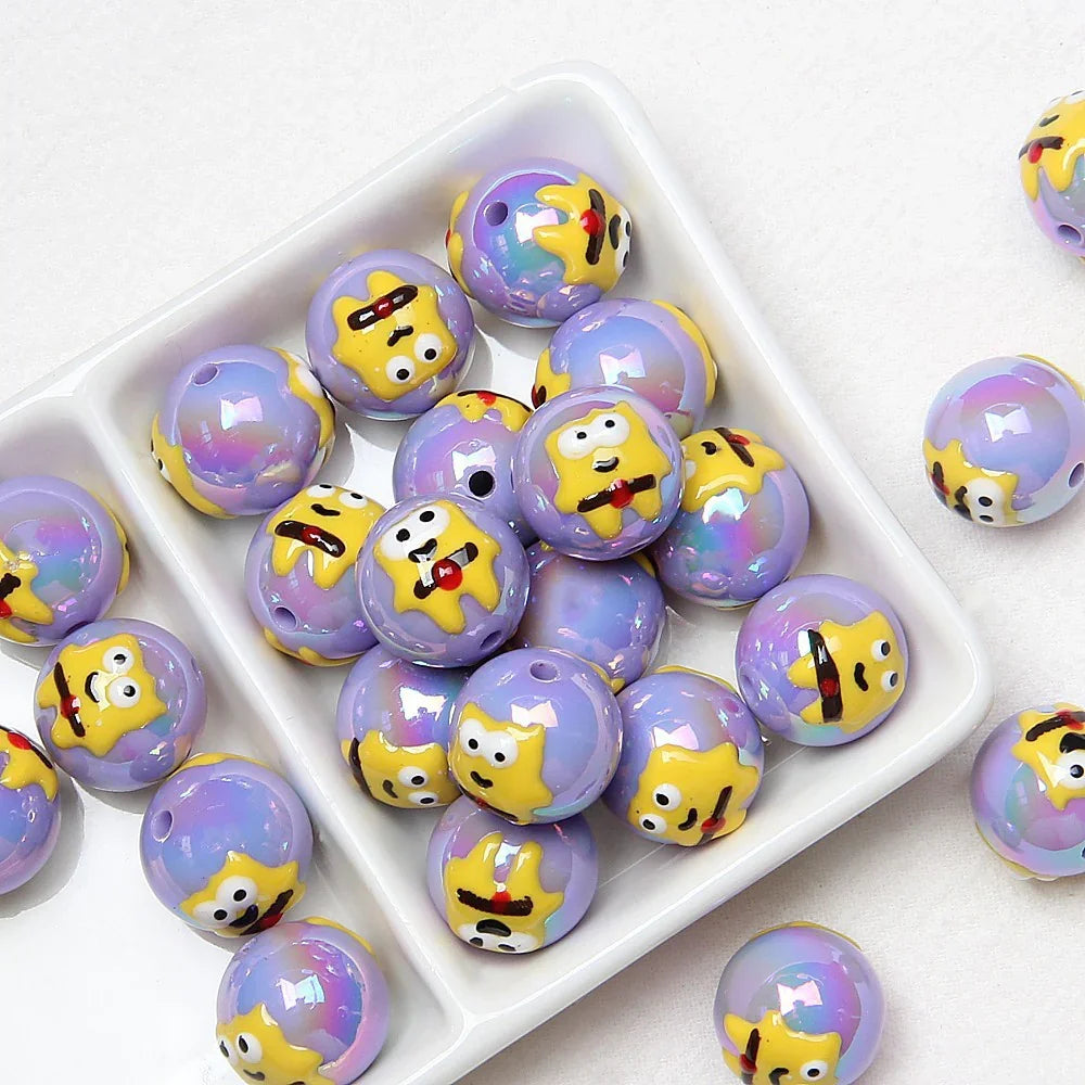 16mm   23 models   Halloween Theme Hand Painted Beaded Beads Scattered Beads Pumpkin Ghost Beads