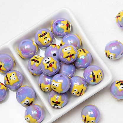 16mm   23 models   Halloween Theme Hand Painted Beaded Beads Scattered Beads Pumpkin Ghost Beads