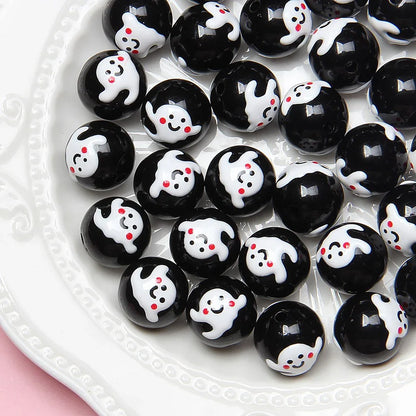 16mm   23 models   Halloween Theme Hand Painted Beaded Beads Scattered Beads Pumpkin Ghost Beads