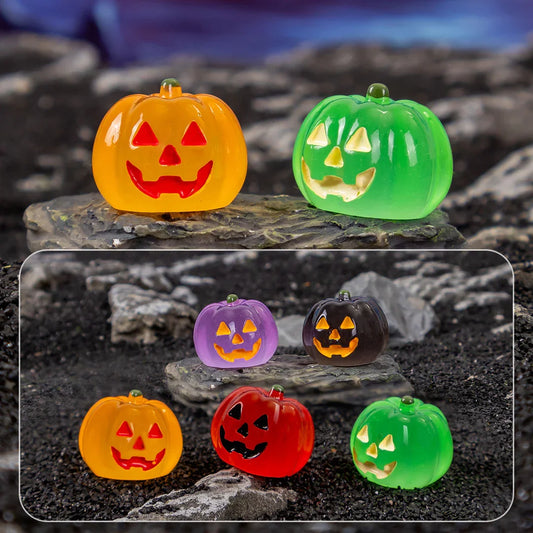 Cross-border Halloween Luminous Jack Pumpkin Resin (no Holes)