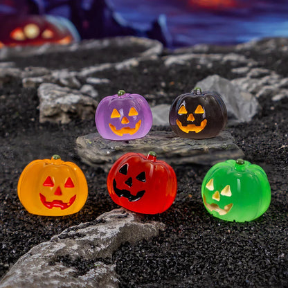 Cross-border Halloween Luminous Jack Pumpkin Resin (no Holes)