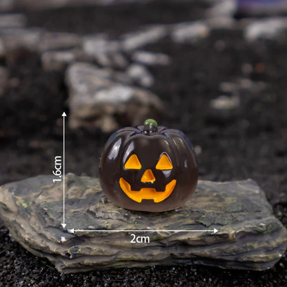 Cross-border Halloween Luminous Jack Pumpkin Resin (no Holes)