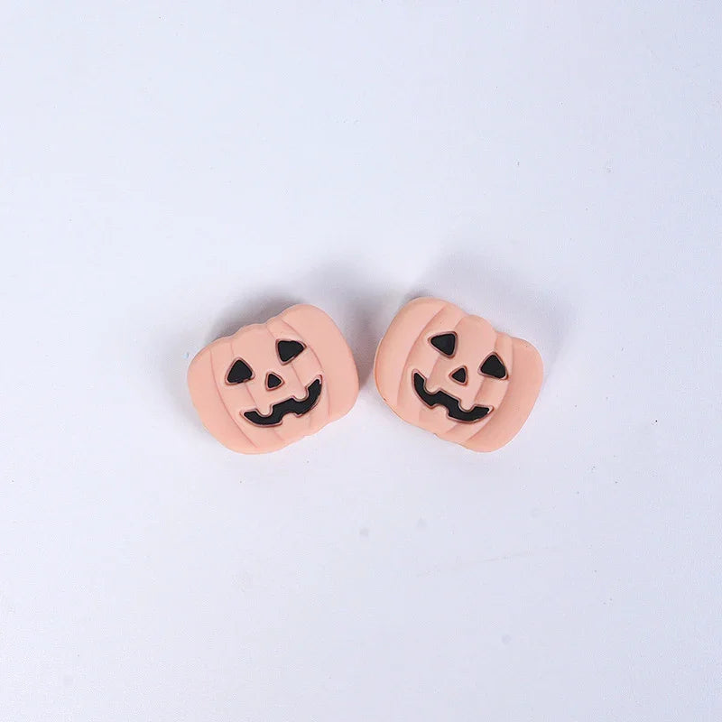 Halloween Pumpkin Silicone Beads Silicone-focal-beads