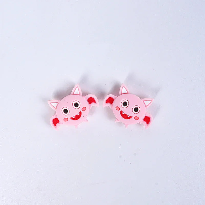 Halloween Pumpkin Silicone Beads Silicone-focal-beads