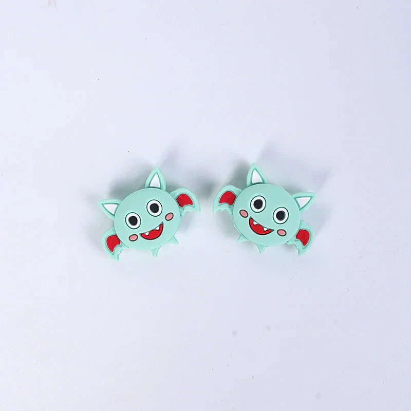 Halloween Pumpkin Silicone Beads Silicone-focal-beads